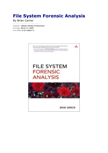 File System Forensic Analysis