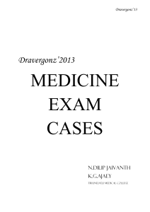 Medicine exam case sheets