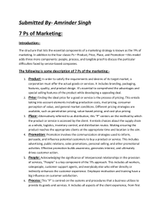 7 Ps of Marketing