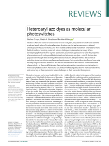 Heteroaryl Azo Dyes: Molecular Photoswitches Review