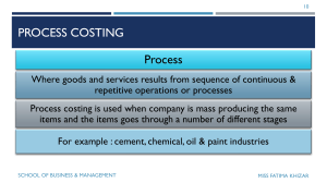 Process Costing: An Overview of Key Concepts and Calculations