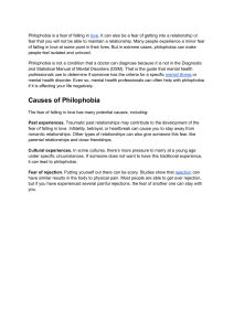 Causes of Philophobia