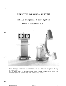 SERVICE MANUAL SYSTEM. Mobile Surgical X-ray System BV29 - RELEASE 3.0.