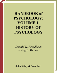 Handbook of psychology HOP