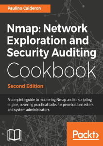 2017 - NMAP - Network Exploration and Security Auditing Cookbook - Second Edition