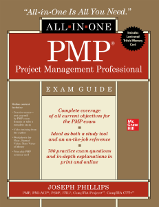 (2022) PMP Project Management Professional All-in-One Exam Guide