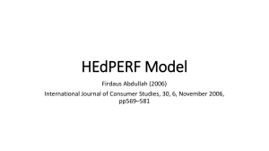 HEdPERF Model