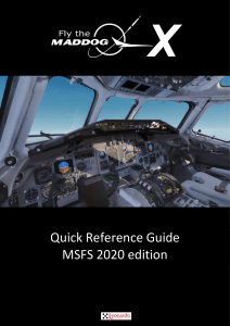 Fly the Maddog X Quick Guide MSFS 2020