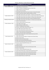 Barprepschedule