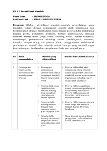 Lembar Identifikasi Masalah Guru - Sekolah Menengah Atas