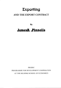 J Pinnells Exporting and The Export Cont