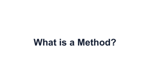 What is a Method