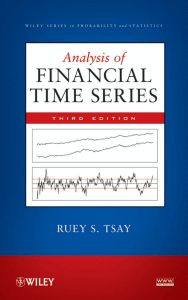 Analysis of Financial Time Series Third Edition  By Ruey S.Tsay