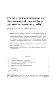 The Milgromian acceleration and the cosmological constant from precanonical quantum gravity