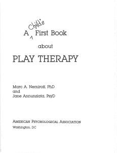 A Child's First Book About Play Therapy Coloring Book