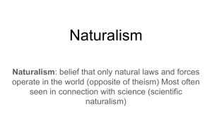 Naturalism (Scientific)