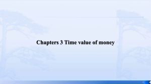 # FM I Chapter 3 - Time Value of Money  (2)