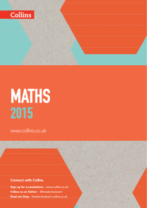 MATHS. www.collins.co.uk. Connect with Collins