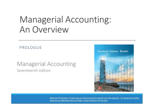 managerial accounting: an overview 