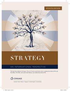 Strategy: An International Perspective Textbook