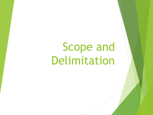 SCOPE-and-delimitation