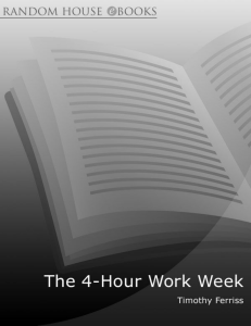 The 4-Hour Work Week Expanded and Updated