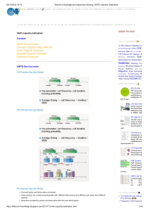 UMTS Capacity Estimation: Service Modes & Design Methods