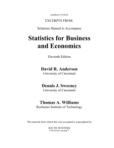 Statistics for Business and Economics El