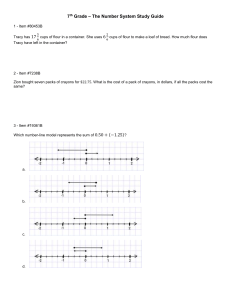 7th - The Number System Study Guide