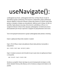 useNavigate()