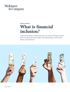 what-is-financial-inclusion - McKinsey - 20231122