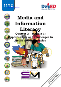 Media and Information Literacy 2nd Quarter SLM 1