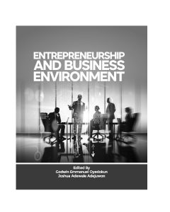 Entrepreneurship and Business Environment