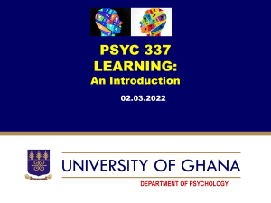 Official  PSYC 337 learning