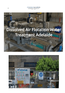 Dissolved Air Flotation Water Treatment Adelaide