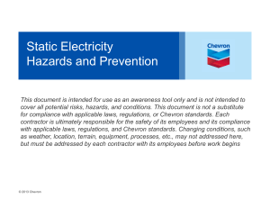 Static Electricity Hazards and Prevention from CBT