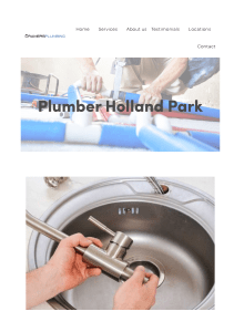 Plumber Holland Park