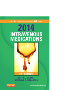 2014 Intravenous Medications, 30th Edition- Betty L. Gahart, Adrienne R. Nazareno