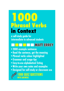 1000 Phrasal Verbs In Context