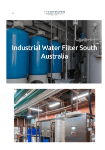Industrial water filter South Australia