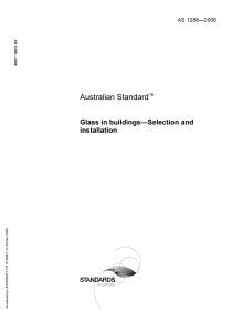 AS 1288-2006 Glass in buildings - Selection and installation 2