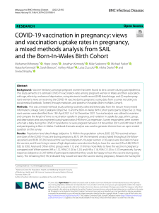 COVID-19 vaccination in pregnancy views and vaccination uptake rates in pregnancy