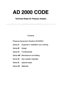 AD 2000-merkblatt-technical rules for pressure vessels