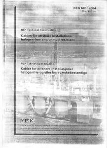 NEK 606：2004 Cable Standard