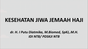 kesehatan jiwa jemaah haji 2023