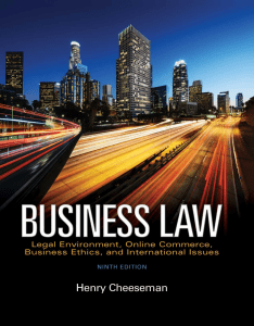 Henry R. Cheeseman - Business Law-Pearson (2015)