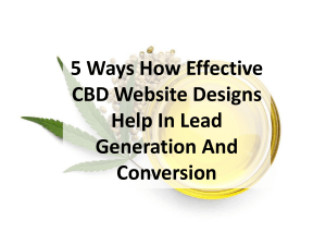 5 Ways How Effective CBD Website Designs Help In Lead Generation And Conversion