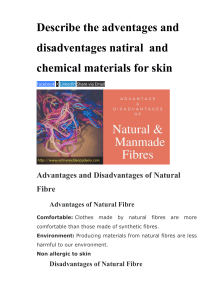 Advantages and Disadvantages of Natural and Manmade Fibres