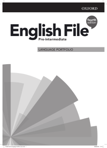 EF4 Pre Intermediate Language Portfolio