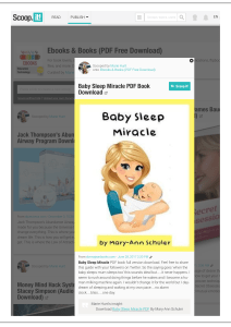 Baby Sleep Miracle Program Ebook PDF Download Mary-Ann Schuler